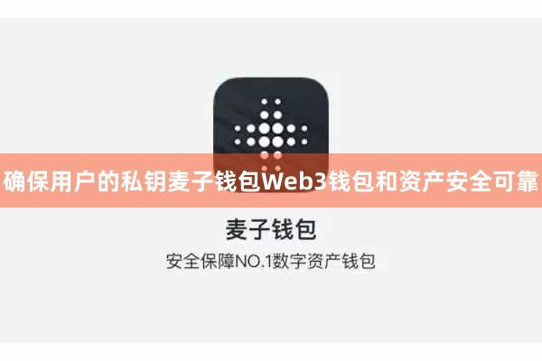 确保用户的私钥麦子钱包Web3钱包和资产安全可靠