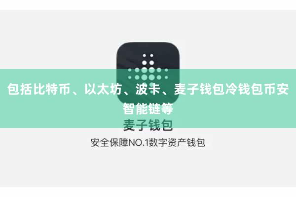 包括比特币、以太坊、波卡、麦子钱包冷钱包币安智能链等